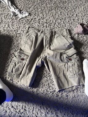 Men's Cargo Shorts - Khaki Casual Utility